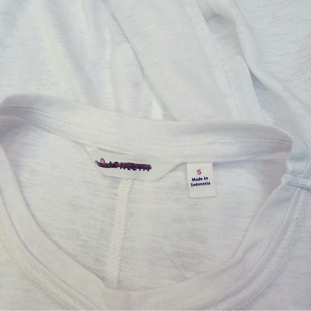 NWT Athleta Breezy Tank, white, flowy A-line, size S - Picture 4 of 11